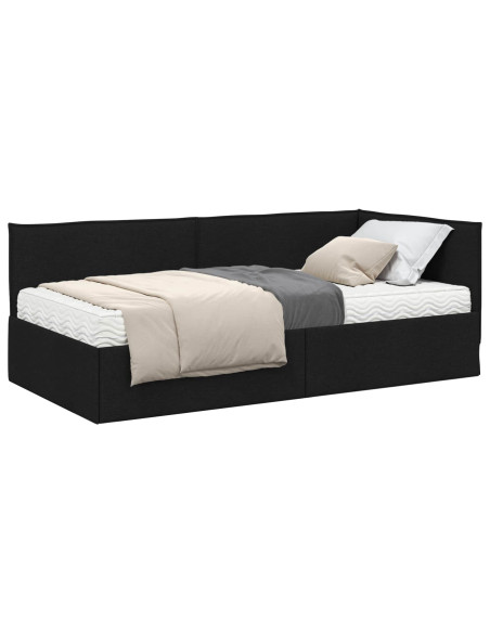 Struttura Letto Angolare con Materasso 2 pcs Verde Velluto
