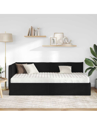 Struttura Letto Angolare con Materasso 2 pcs Verde Velluto
