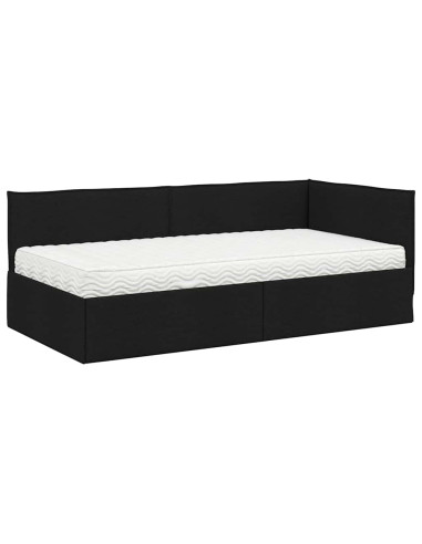 Struttura Letto Angolare con Materasso 2 pcs Verde Velluto