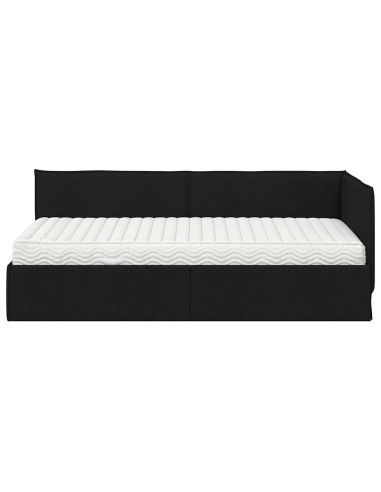 Struttura Letto Angolare con Materasso 2 pcs Verde Velluto