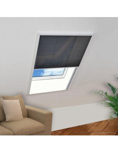 Tenda Antiinsetti Plissettata da Finestra 80 x 160 cm