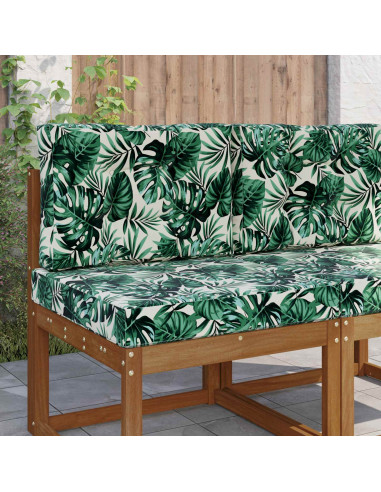 Cuscino per divano da esterno 2 pcs Motivo Foglia Poliestere