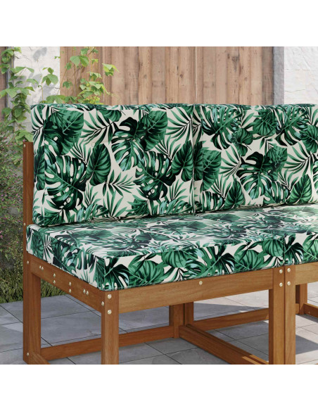 Cuscino per divano da esterno 2 pcs Motivo Foglia Poliestere