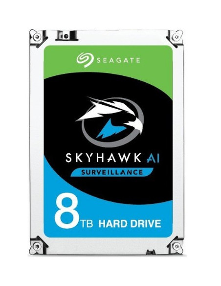 SEAGATE SKYHAWK HARD DISK 8 TB, TECNOLOGIA AI SURVEILLANCE SATA 6GB/S/256MB/7200 RPM