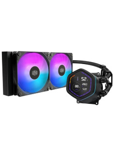 COOLER MASTER DISSIPATORE A LIQUIDO  ML CORE NEX DIGITAL 240 BLACK ARGB VENTOLE 2x 120MM DISPLAY LED