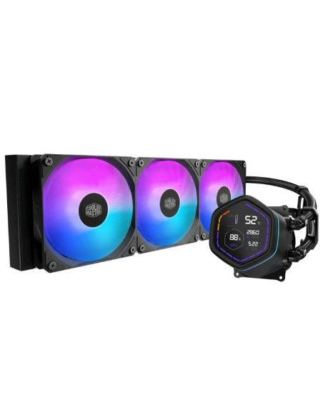 COOLER MASTER DISSIPATORE A LIQUIDO ML CORE NEX DIGITAL 360 BLACK ARGB VENTOLE 2x 120MM DISPLAY  LED