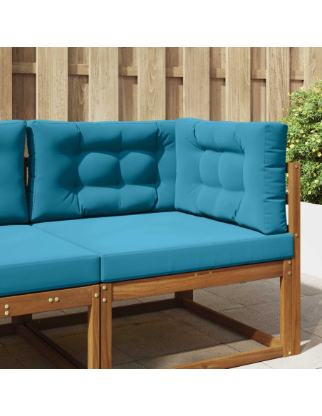 Cuscino per divano da esterno 3 pcs Blu Reale Poliestere