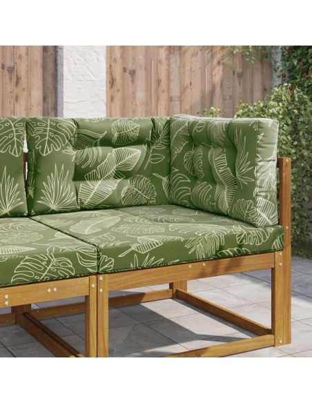 Cuscino per divano da esterno 3 pcs Design a foglia Poliestere