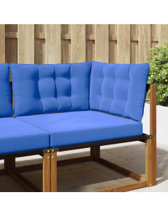 Cuscino per divano da esterno 3 pcs Turchese Poliestere