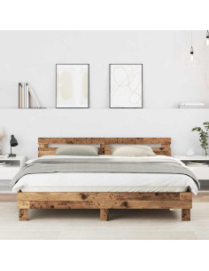 Struttura del letto Legno vecchio 203 x 185 x 70 cm