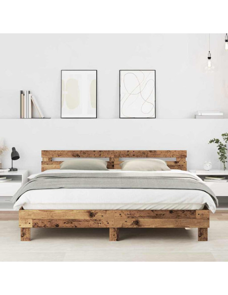 Struttura del letto Legno vecchio 203 x 185 x 70 cm