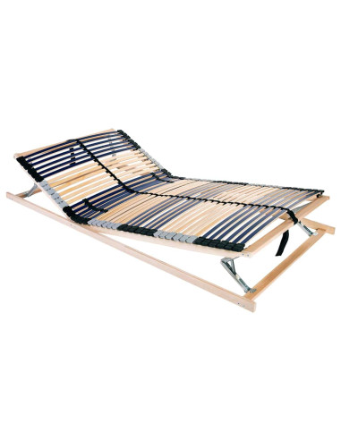 Base a doghe Marrone 140 x 190 cm Legno massello di faggio