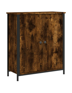 Credenza Rovere Fumo 70x30x80 cm in Legno Multistrato 2