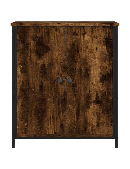 Credenza Rovere Fumo 70x30x80 cm in Legno Multistrato