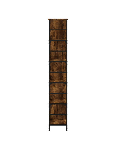 Libreria Rovere Fumo 78,5x33x188,5 cm in Legno Multistrato