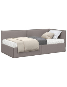 Struttura Letto Angolare con Materasso 2 pcs Talpa Velluto 2