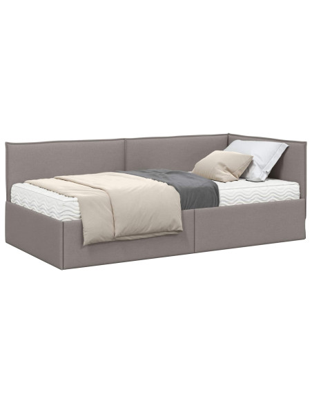 Struttura Letto Angolare con Materasso 2 pcs Talpa Velluto