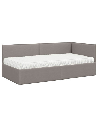 Struttura Letto Angolare con Materasso 2 pcs Talpa Velluto