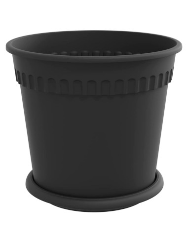 Vasi per Piante 6 pcs Nero Ø 19 x 16 cm Plastica