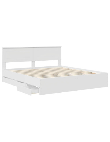 Struttura del letto Bianco 180 x 200 cm Legno Ingegnerizzato