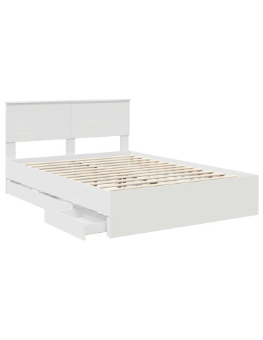 Struttura del letto Bianco 160 x 200 cm Legno Ingegnerizzato