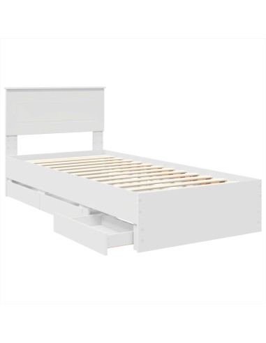 Struttura del letto Bianco 75 x 190 cm Legno Ingegnerizzato
