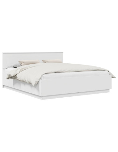 Struttura del letto Bianco 200 x 200 cm Legno multistrato