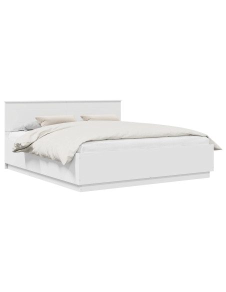 Struttura del letto Bianco 180 x 200 cm Legno multistrato