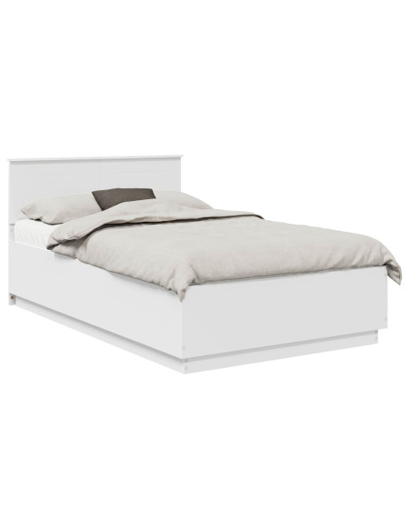 Struttura del letto Bianco 135 x 190 cm Legno multistrato