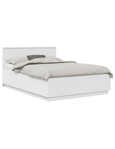 Struttura del letto Bianco 150 x 200 cm Legno multistrato 2
