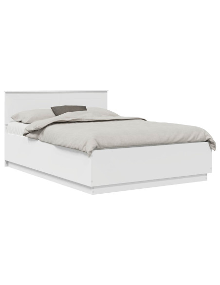 Struttura del letto Bianco 150 x 200 cm Legno multistrato