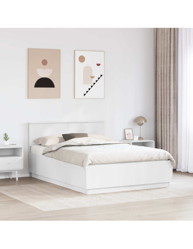 Struttura del letto Bianco 150 x 200 cm Legno multistrato