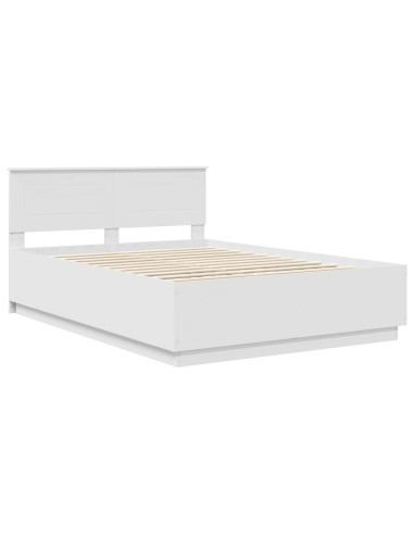 Struttura del letto Bianco 150 x 200 cm Legno multistrato