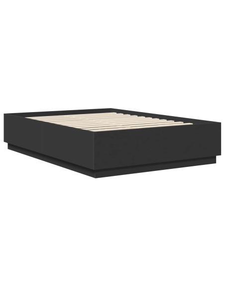 Struttura del letto Nero 150 x 200 cm Legno multistrato