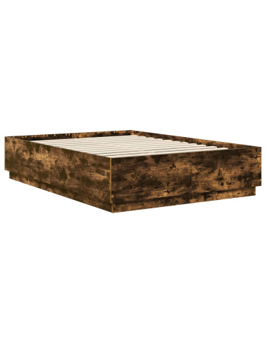 Struttura del letto Rovere fumé 150 x 200 cm Legno multistrato