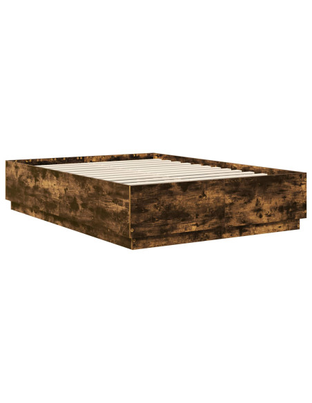 Struttura del letto Rovere fumé 150 x 200 cm Legno multistrato