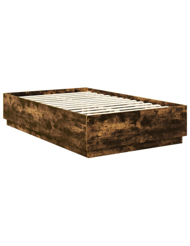 Struttura del letto Rovere fumé 120 x 190 cm Legno multistrato