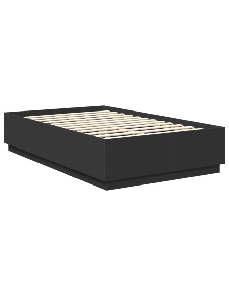 Struttura del letto Nero 120 x 200 cm Legno multistrato