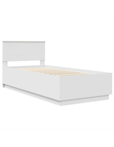 Struttura del letto Bianco 90 x 190 cm Legno multistrato