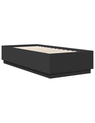Struttura del letto Nero 90 x 200 cm Legno multistrato