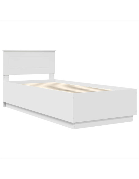 Struttura del letto Bianco 75 x 190 cm Legno multistrato