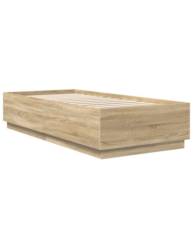 Struttura del letto Rovere Sonoma 70 x 190 cm Legno multistrato