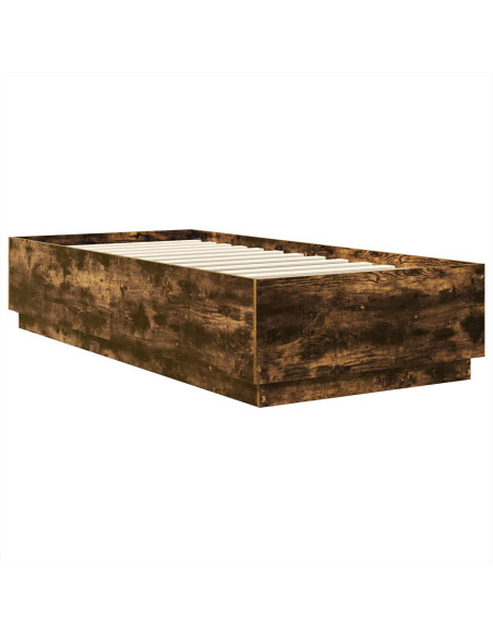 Struttura del letto Rovere fumé 70 x 190 cm Legno multistrato