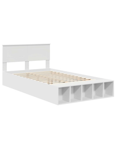 Struttura del letto Bianco 135 x 190 cm Legno multistrato