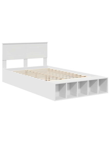 Struttura del letto Bianco 135 x 190 cm Legno multistrato