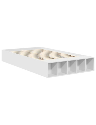 Struttura del letto Bianco 135 x 190 cm Legno multistrato
