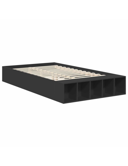 Struttura del letto Nero 120 x 190 cm Legno multistrato