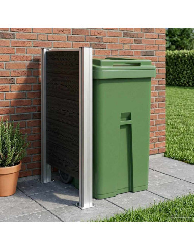 Recinzione Contenitore per Rifiuti Grigio 85 x 12 x 115 cm