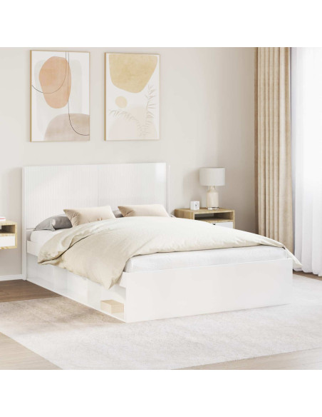 Testiera Bianco Lucido Legno ingegnerizzato