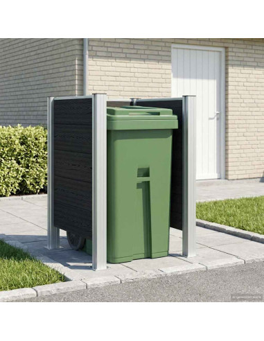 Recinzione Contenitore per Rifiuti Grigio 85 x 85 x 115 cm